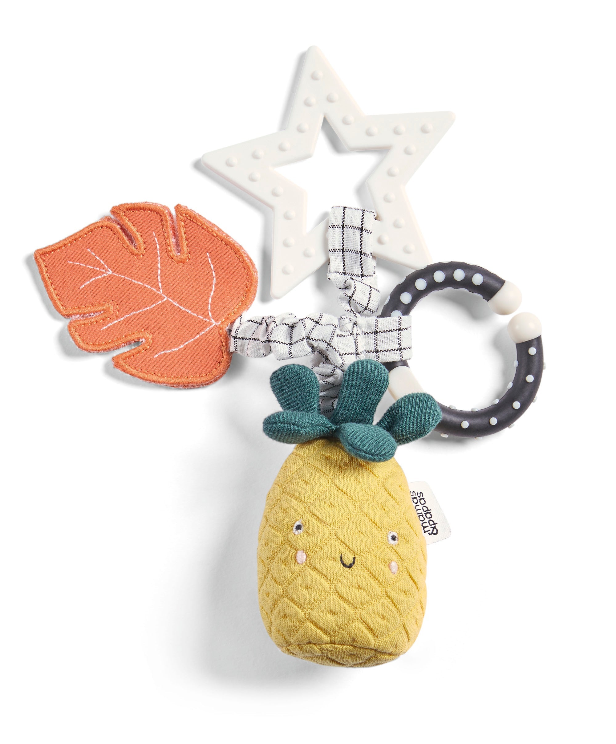 Mamas & Papas Wildly Adventures Educational Teething Toy - Linkie Pineapple