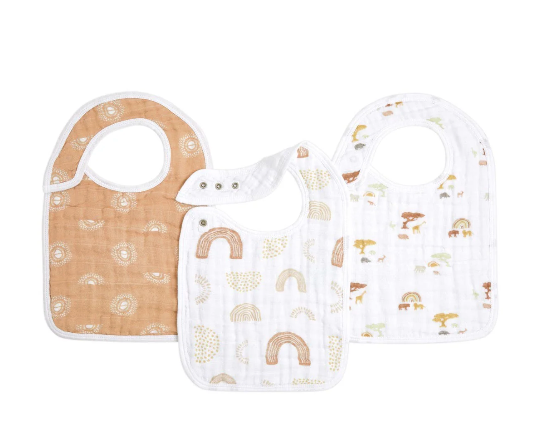 aden + anais keep rising classic 3-pk snap bibs