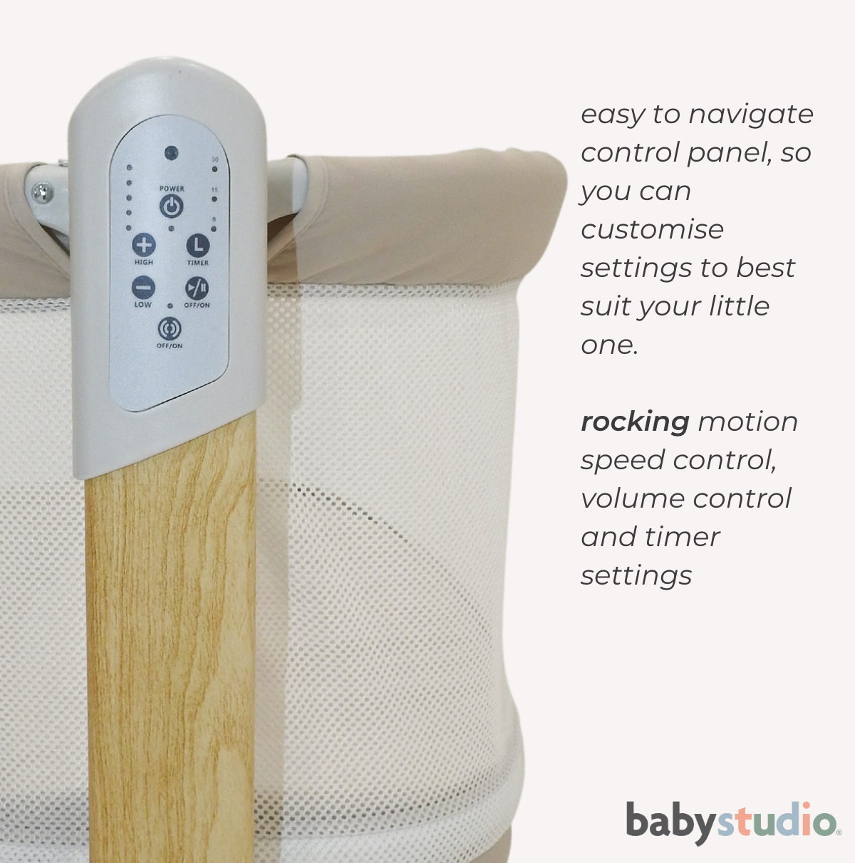 Rockabye V2 - The Soothing Bassinet (mattress included)