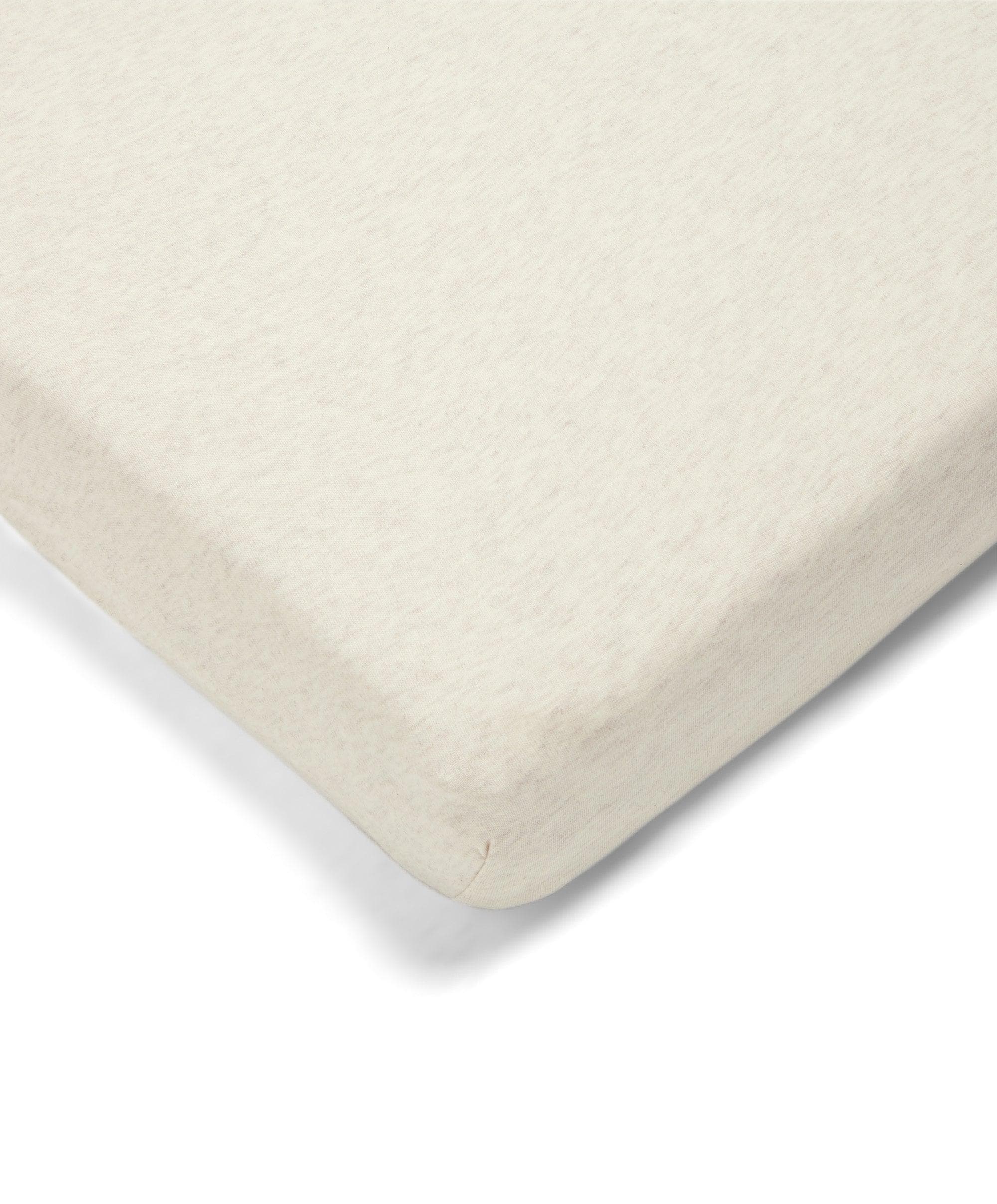 Mamas & Papas Oatmeal Single Cotbed Fitted Sheet