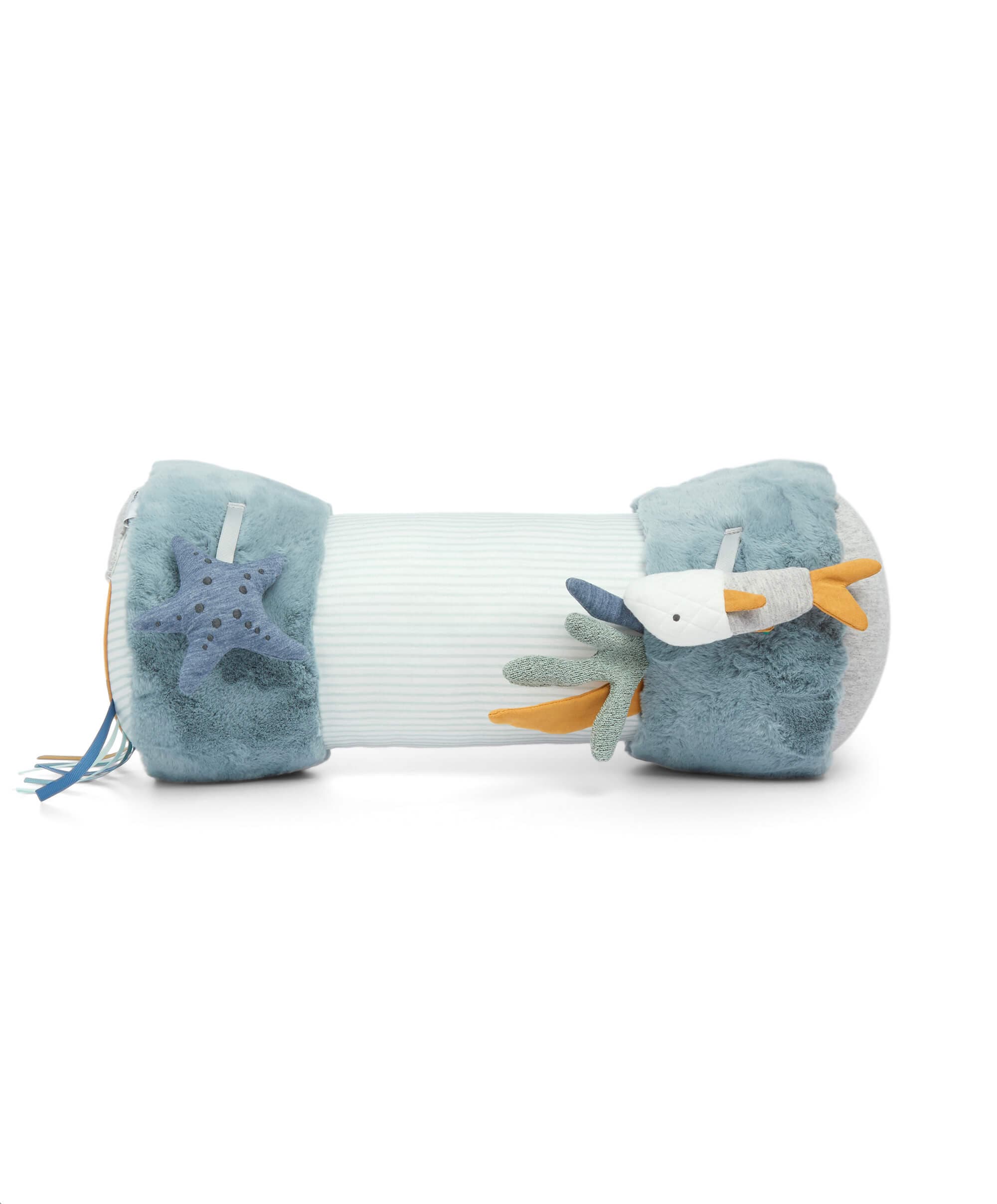 Mamas & Papas Welcome to the World Under the Sea Tummy Time Roll - Blue