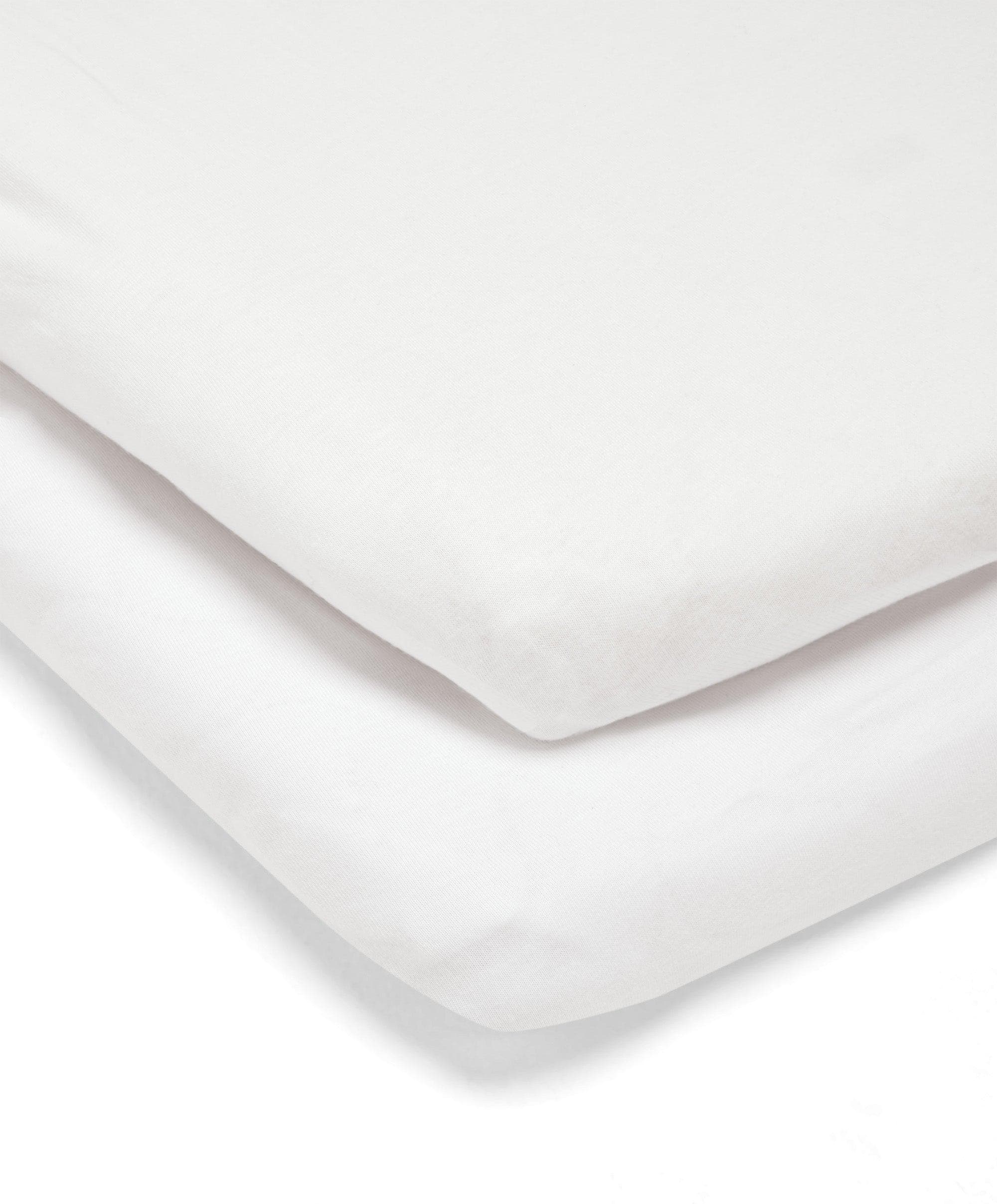 Mamas & Papas White Universal Crib Sheets - 2 Pack